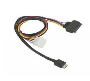 Кабель для компютерних комплектуючих Supermicro SFF-8611 (x4) to SFF-8639 U.2 with 15pin power cable (SFF-8611(x4)SFF-8639)