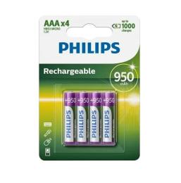 Акумулятор Philips AAA/HR03 MULTILIFE 950MAH 4 pcs
