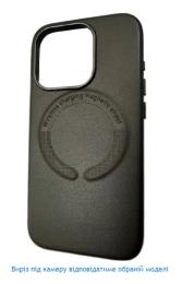 Чохол-накладка Infinity Leather Case MagSafe для Samsung S23 Plus Black