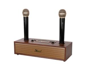 Акустика портативна Kisonli G102 Brown Two microphone