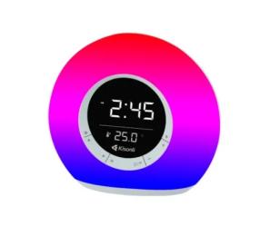 Акустика портативна Kisonli Q6B Silver годинник, будильник