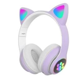 Накладні навушники Infinity CAT STN-28 Purple з вушками