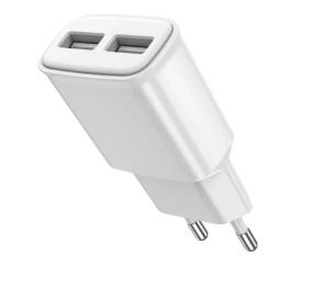 Адаптер живлення для телефона Jellico C37 White 2USB 2.4A