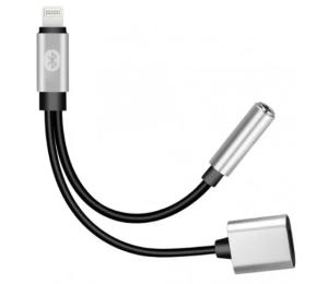 Перехідник Voltronic DPN-Y026 Lighting (тато) - Lighting (мама) + Jack 3.5mm (мама), 0.5m