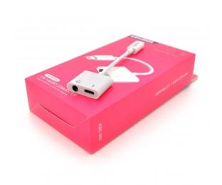 Перехідник iKaku KSC-353 Lightning (тато)  -  mini-jack 3.5 мм/Lightning (мама)