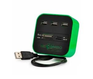 USB-хаб Voltronic CUB3 Black Green