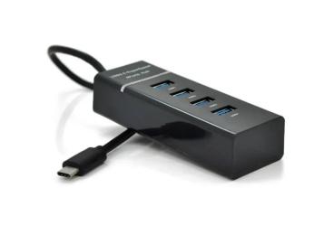 USB-хаб Voltronic YT-TC3H4-B Black