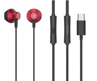 Дротові навушники Celebrat D14 Red