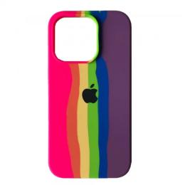 Чохол-накладка Infinity Silicone Case Full для iPhone 14 Rainbow 7