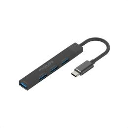 USB-хаб Promate 4-in-1 Multi-Port USB-C Data Hub Black (litehub-4.black)