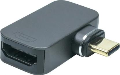 Перехідник PowerPlant CA914302 USB Type C (тато) - HDMI (мама) Black