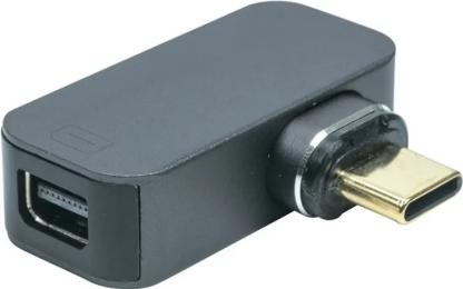 Перехідник PowerPlant CA914272 USB Type C (тато) - miniDisplayPort (мама) Black