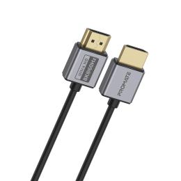Відео-кабель Promate primelink8k-500 HDMI (тато)  -  HDMI (тато) 1.5m Gray (primelink8k-150.grey)