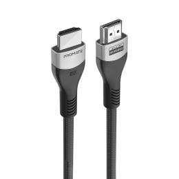 Відео-кабель Promate primelink8k-500 HDMI (тато)  -  HDMI (тато) 5m Gray (primelink8k-500.grey)
