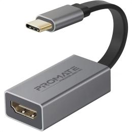 Відео-кабель Promate medialink-h1 USB Type-C (тато) - HDMI (мама) 0.06m Gray (medialink-h1.grey)