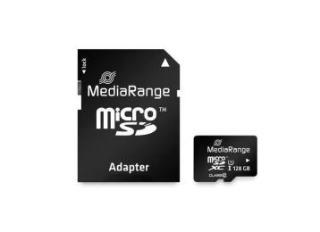 Карта памяті MediaRange MicroSDHC (MR945) 128GB UHS-I Class 10 R80/W10MB/s + SD-адаптер