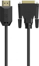 Відео-кабель HP DHC-HD05-03M HDMI (тато)  DVI (тато), 3m Black