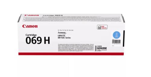 Картридж для принтера Canon 069H Cyan (5.5K) підвищеної ємності для LBP67x,MF75x