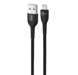 Дата-кабель Proove Weft USB (тато) - Lightning (тато) 1m Black