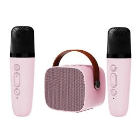 Акустика портативна Infinity Mini Microphone Set Pink + 2 мікрофона