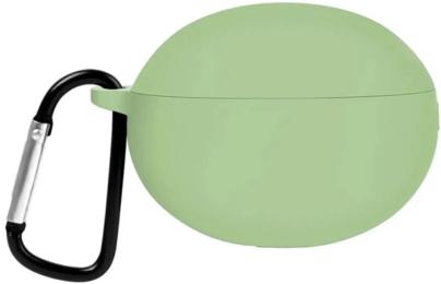 Чохол для навушників Infinity Silicon case with carabine для Huawei FreeBuds 5i Light Green
