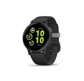 Смарт-годинник Garmin Vivoactive 5 Slate Aluminum Bezel with Black Case and Silicone Band (010-02862-10)