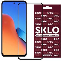 Захисне скло SKLO 3D (full glue) для Xiaomi Redmi 12/Redmi 13/Poco M6 4G/Poco M6 Pro 5G Black
