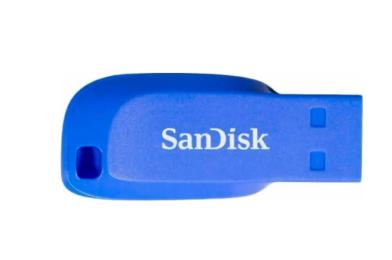Флеш память SanDisk Cruzer Blade 32GB Electric Blue (SDCZ50C-032G-B35BE)