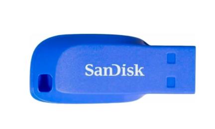Флеш память SanDisk Cruzer Blade 64GB Electric Blue (SDCZ50C-064G-B35BE)