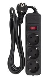 Мережевий фільтр Patron SP-1035 Black 1.8 м