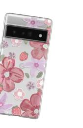 Чохол-накладка Infinity Silicone Case для Google Pixel 6a Pink Flowers