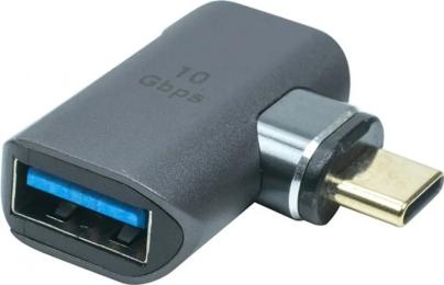 Перехідник PowerPlant CA914319 USB type C (тато)  USB (мама) Black