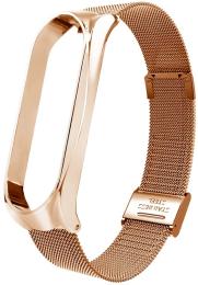 Ремінець для фітнес-браслету BeCover Metal для Xiaomi Mi Smart Band 8 Rose Gold (709360)