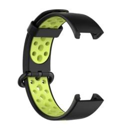 Ремінець для фітнес-браслету BeCover Vents Style для Xiaomi Redmi Smart Band 2 Black Green (709423)