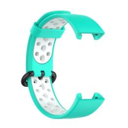 Ремінець для фітнес-браслету BeCover Vents Style для Xiaomi Redmi Smart Band 2 Turquoise White (709428)