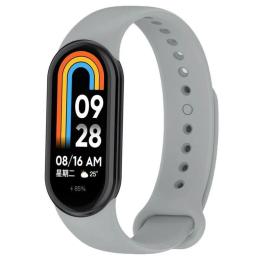 Ремінець для фітнес-браслету BeCover для Xiaomi Mi Smart Band 8 Light Gray (709403)