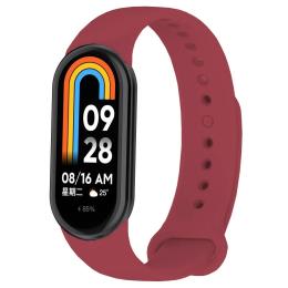 Ремінець для фітнес-браслету BeCover для Xiaomi Mi Smart Band 8 Wine Red (709411)