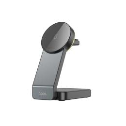 Бездротовий зарядний пристрій Hoco CQ3 Motorcycle Folding Magnetic Wireless Charging Black 3 in 1