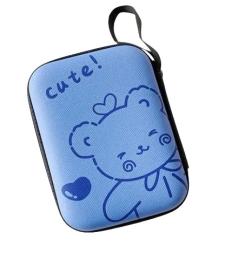 Чохол для навушників Infinity Solid Case Blue Ведмедик