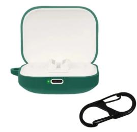 Чохол для навушників Infinity Silicone case with carabine для Redmi Buds 5 Green