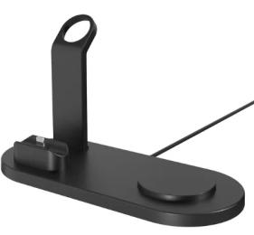 Бездротовий зарядний пристрій Infinity Magnetic 3in1 iPhone/Apple Watch/AirPods Black 15W