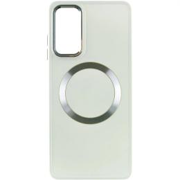 Чохол-накладка EpiK TPU Bonbon Metal Style with MagSafe для Samsung Galaxy A25 5G White