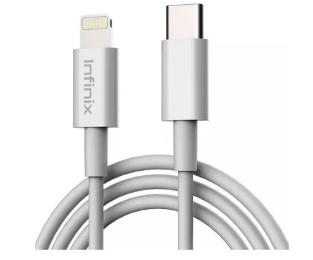 Дата-кабель Infinix XDL13 Type-C (тато)  -  Lightning (тато) 1m White