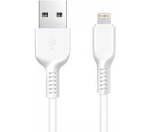 Дата-кабель Jellico B24 USB (тато)  -  Lightning (тато) 1m White