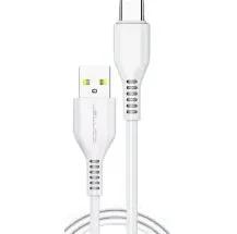Дата-кабель Jellico B24 USB (тато)  -  Type-C (тато) 1m White