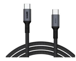 Дата-кабель ArmorStandart PD 100W Aluminum Alloy Type-C (тато)  -  Type-C (тато) 1m Black Gray (ARM69370)