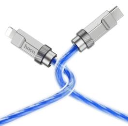 Дата-кабель Hoco U113 Type-C (тато)  -  Lightning (тато) 1 m Blue