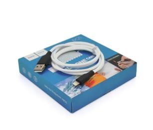 Дата-кабель Hoco X21 Lightning (тато)  -  USB (тато) 1.2 m White (X21 Plus Silicone/LW)