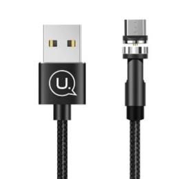 Дата-кабель USAMS U59 USB (тато)  -  Lightning (тато) 1 m Black