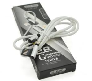 Дата-кабель iKaku KSC-028 JINDIAN Type-A (тато)  -  Lightning (тато) 1m Silver